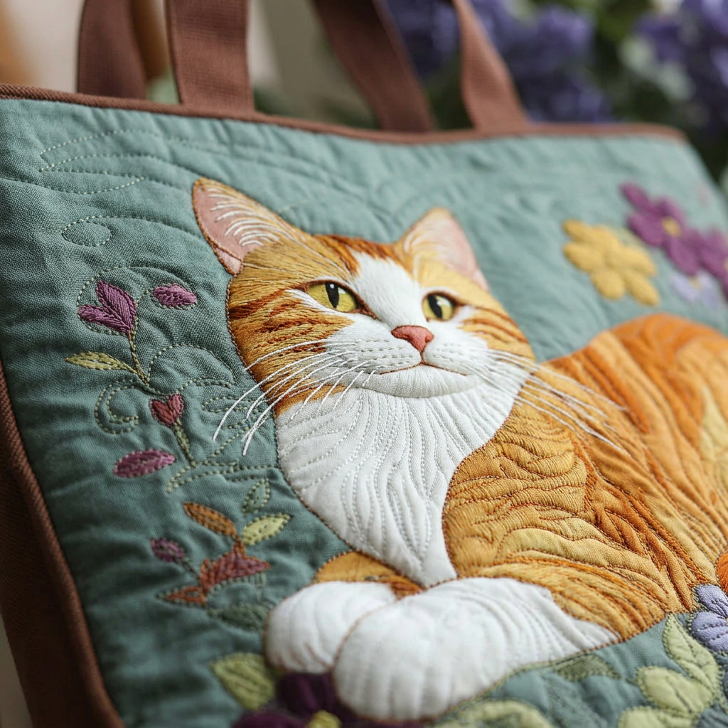 Ambachtelijke Tas - Rode Kat - afbeelding 3