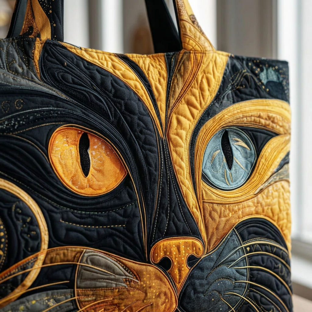 Ambachtelijke Tas - Mystieke Kat - afbeelding 3