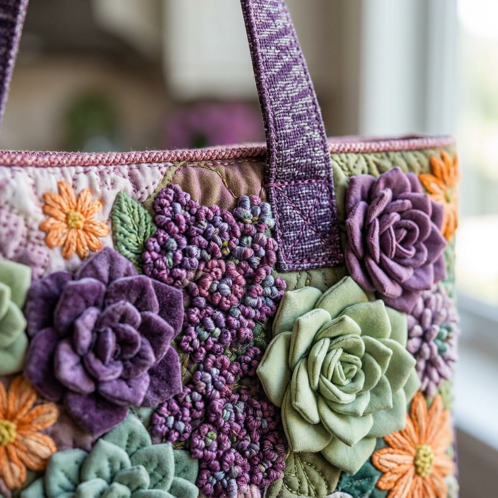 Ambachtelijke Tas - Succulententuin - afbeelding 4