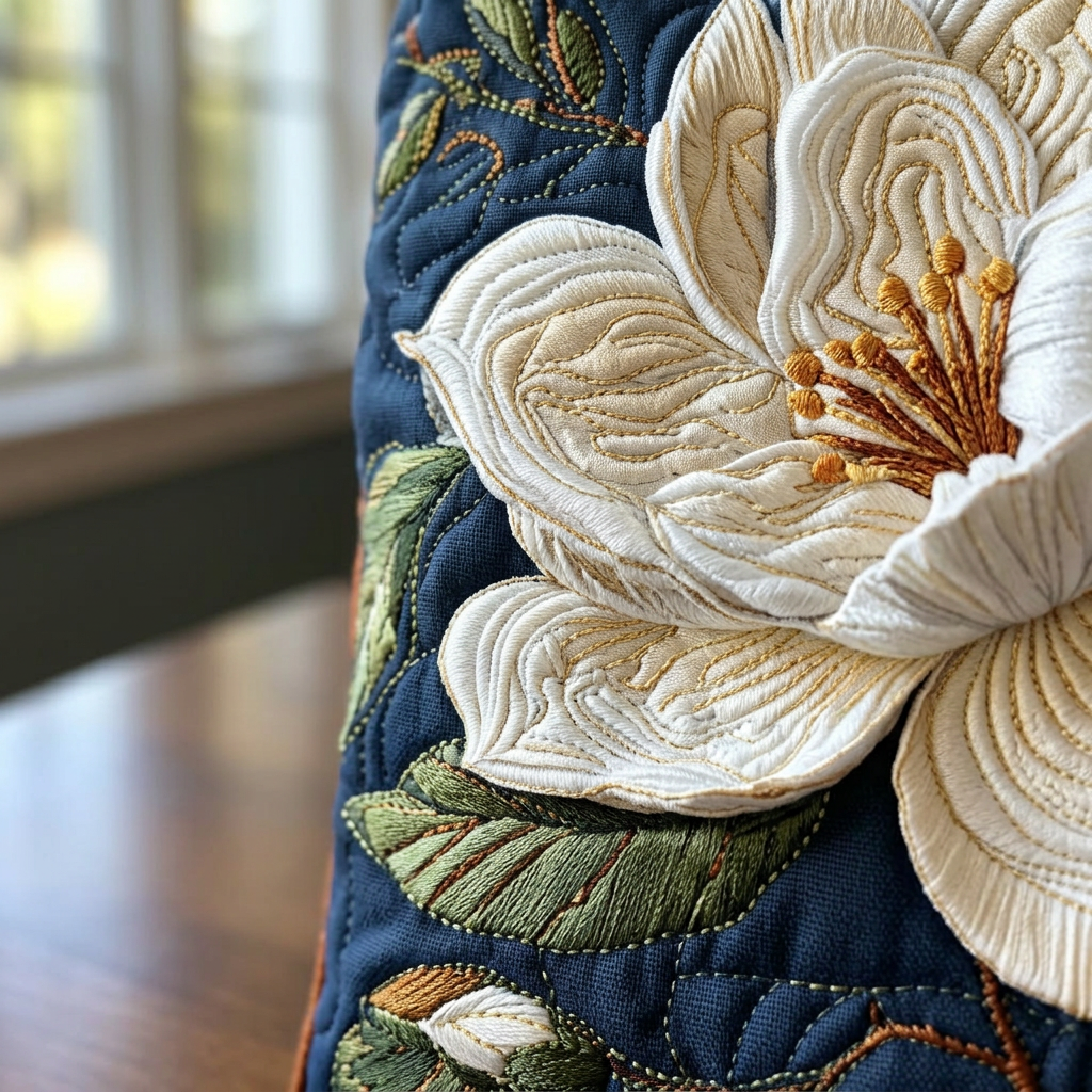 Gewatteerde Ambachtelijke Tas - Delicate Magnolia - afbeelding 4