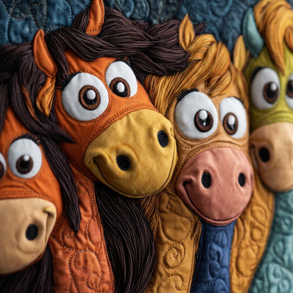 Ambachtelijke Tas - Speelse Pony's - afbeelding 4